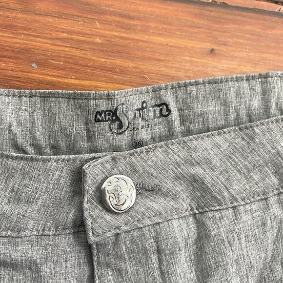 Mr. Swim unlined hybrid flat front quick dry shorts sz 36 - Picture 4 of 6